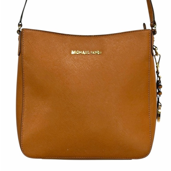 Michael Kors Jet Set Travel Large Brown Saffiano Leather Bag - Picture 2 of 14